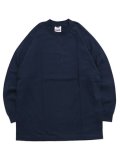 PRO CLUB HEAVY WEIGHT L/S TEE-NAVY