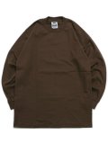 PRO CLUB HEAVY WEIGHT L/S TEE-BROWN