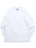 PRO CLUB HEAVY WEIGHT L/S TEE-WHITE