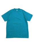 LOS ANGELES APPAREL 6.5oz GARMENT DYED CREW TEE-DARK TEAL