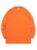 PRO CLUB COMFORT L/S TEE-SAFETY ORANGE