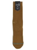 STANCE ICON SOCKS GOLD CANVAS