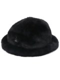 【SALE】KANGOL FAUX FUR CASUAL-BLACK