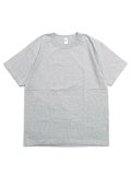 LOS ANGELES APPAREL 8oz MOCK TWIST CREW NECK TEE-GRY HEATHER