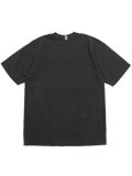 LOS ANGELES APPAREL 6.5oz GARMENT DYED CREW TEE-VINTAGE BLK