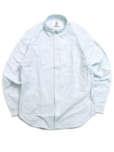 画像1: 【送料無料】REIGNING CHAMP COTTON OXFORD WINDSOR SHIRT WHITE/BLUE