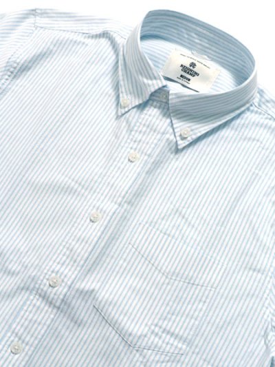 画像3: 【送料無料】REIGNING CHAMP COTTON OXFORD WINDSOR SHIRT WHITE/BLUE