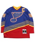 【送料無料】MITCHELL & NESS NHL DARK JERSEY BLUES 1995 WAYNE GRETZKY