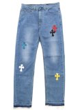 【送料無料】ADVANCE LEVIS 505 CROSS LEATHER LT BLUE MULTI