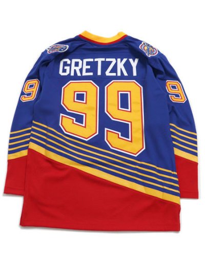 画像2: 【送料無料】MITCHELL & NESS NHL DARK JERSEY BLUES 1995 WAYNE GRETZKY