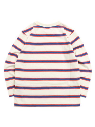 画像2: 【KIDS】CHAMPION KIDS BORDER L/S TEE-PALE WHITE