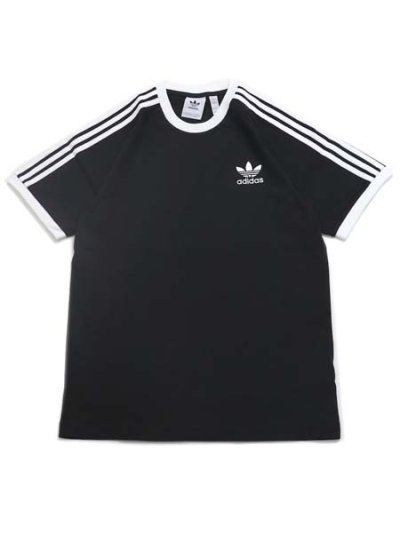 画像1: ADIDAS 3-STRIPES TEE-BLACK