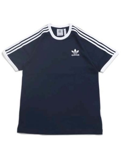 画像1: ADIDAS 3-STRIPES TEE-NIGHT INDIGO