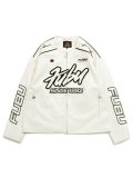 【送料無料】FUBU FAUX LEATHER RACING JACKET