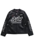 【送料無料】FUBU FAUX LEATHER RACING JACKET