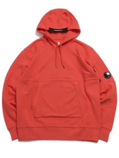 画像1: 【送料無料】C.P.COMPANY DIAGONAL RAISED FLEECE HOODIE POINCIANA