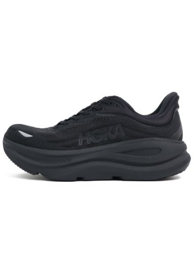 画像1: 【送料無料】HOKA BONDI 9 BLACK/BLACK