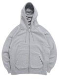 【送料無料】REIGNING CHAMP BRUSHED FLEECE ZIP HOODIE HEATHER GREY