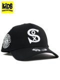 【KIDS】NEW ERA YOUTH 9FORTY A-FRAME BLACK & WHITE CWS