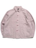 【送料無料】MANASTASH HEMP WASHED CHORE JACKET PINK