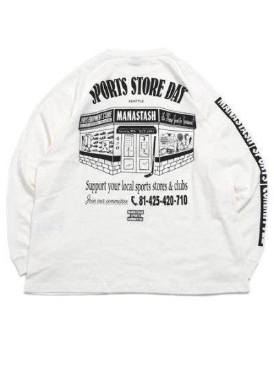 画像1: MANASTASH CiTee L/S TEE SSD WHITE