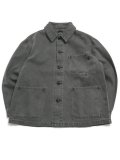 【送料無料】MANASTASH HEMP WASHED CHORE JACKET BLACK