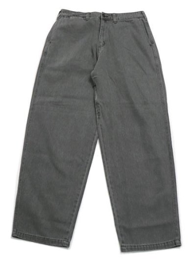 画像1: 【送料無料】MANASTASH HEMP WASHED BAGGY PANTS BLACK