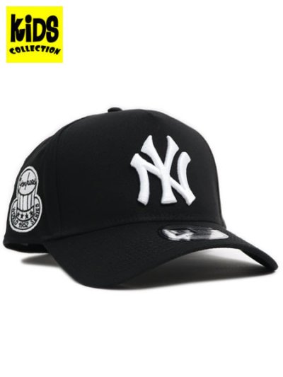 画像1: 【KIDS】NEW ERA YOUTH 9FORTY A-FRAME BLACK & WHITE NYY