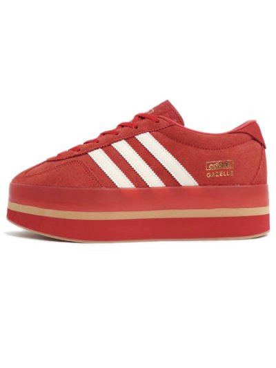 画像1: 【送料無料】ADIDAS WMNS GAZELLE STACK RED/CREAM/WHITE