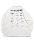 MANASTASH CiTee L/S TEE LURE WHITE