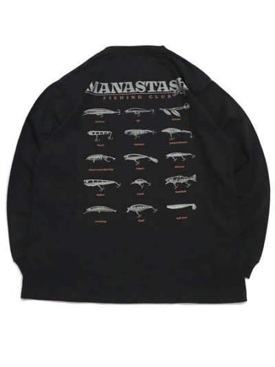 画像1: MANASTASH CiTee L/S TEE LURE BLACK