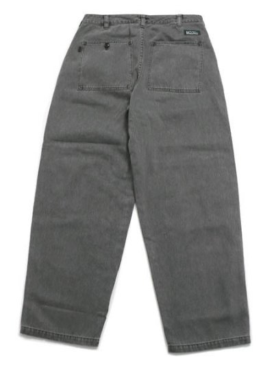 画像2: 【送料無料】MANASTASH HEMP WASHED BAGGY PANTS BLACK