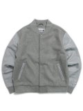 【送料無料】PRO CLUB HEAVYWEIGHT VARSITY JACKET SILVER