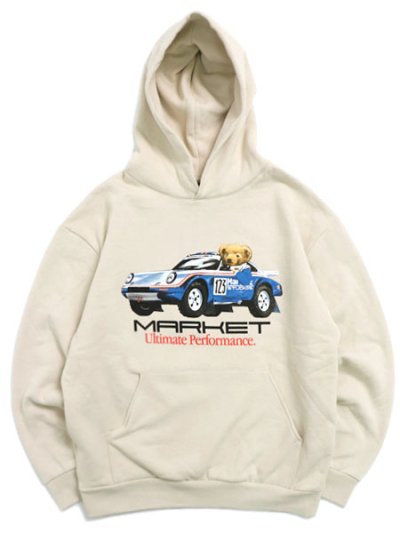 画像1: 【送料無料】MARKET ULTIMATE RALLY BEAR HOODIE ECRU