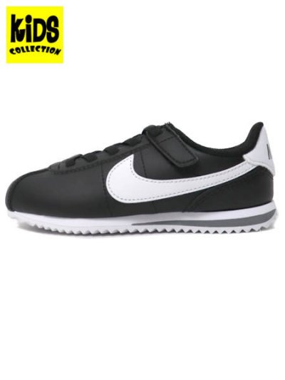 画像1: 【KIDS】NIKE KIDS CORTEZ EASYON PSV BLACK/WHITE