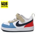 【KIDS】NIKE COURT BOROUGH LOW RECRAFT TD WH/THNDR BL