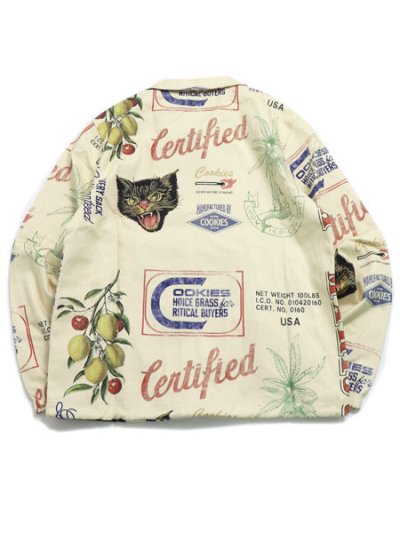 画像2: 【送料無料】COOKIES CLOTHING CUBAN ALL OVER PRINT COACHES JACKET CRM