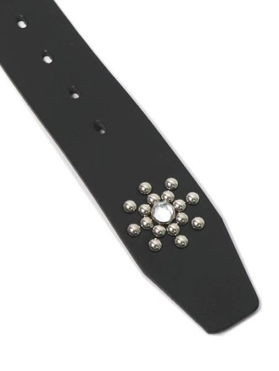 画像4: RAISE8 APPAREL FLOWER STUDS BELT BLACK/SILVER