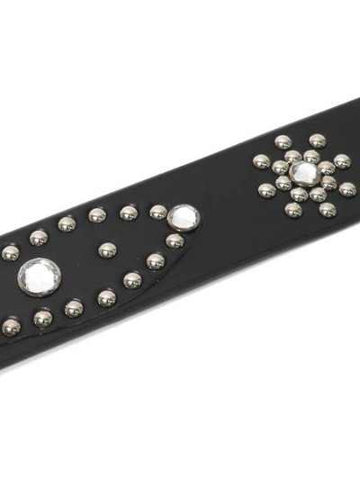 画像3: RAISE8 APPAREL FLOWER STUDS BELT BLACK/SILVER