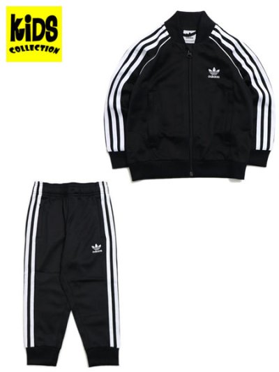 画像1: 【KIDS】ADIDAS KIDS SST TRACK SUIT-BLACK