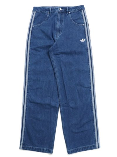 画像1: 【送料無料】ADIDAS DENIM FIREBIRD PANT-MIDIUM BLUE DENIM