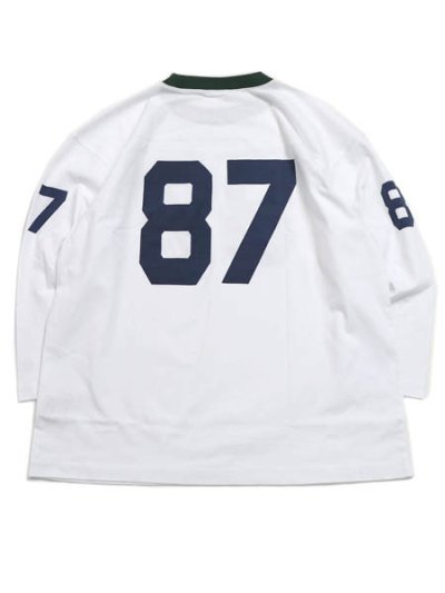 画像2: CHAMPION 3/4 SLEEVE FOOTBALL TEE-WHITE