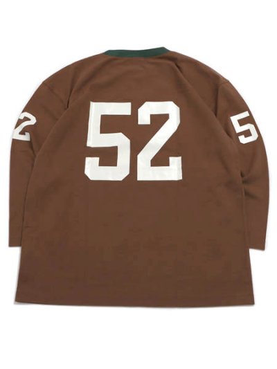 画像2: CHAMPION 3/4 SLEEVE FOOTBALL TEE-MEDIUM BROWN