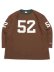 画像1: CHAMPION 3/4 SLEEVE FOOTBALL TEE-MEDIUM BROWN (1)