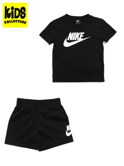 画像1: 【KIDS】NIKE TD CLUB TEE & SHORT SET-BLACK