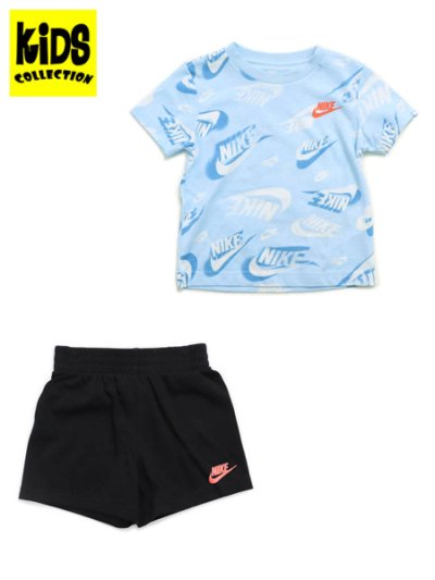 画像1: 【KIDS】NIKE TD B NSW ON THE MOVE SET-BLACK