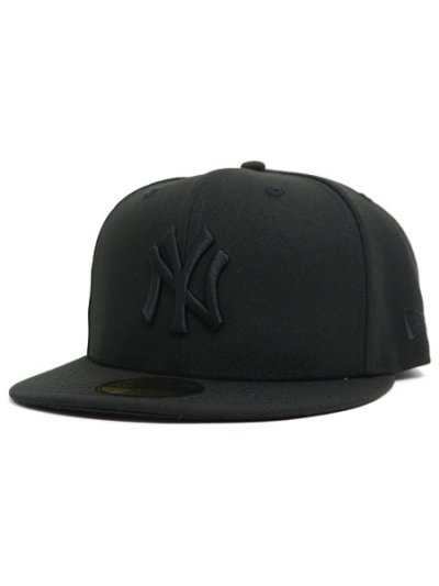 画像1: NEW ERA 59FIFTY NY YANKEES BLACK/BLACK