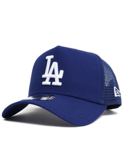 画像1: NEW ERA 9FORTY A-FRAME TRUCKER DODGERS D.RYL/WH