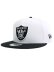 画像1: NEW ERA 9FIFTY NFL LV RAIDERS SHIELD LOGO WH/BK (1)