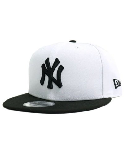 画像1: NEW ERA 9FIFTY NY YANKEES WHT/BLK/BLK VISOR